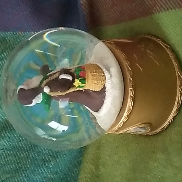 Vintage Musical Water Globe Santa Thomas Kinkade Painter of Light - Picture 4 of 16